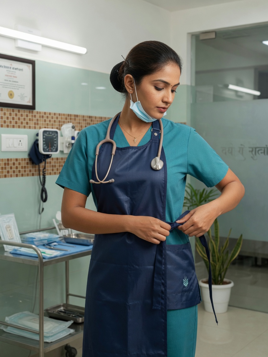Doctor's Apron (Navy)