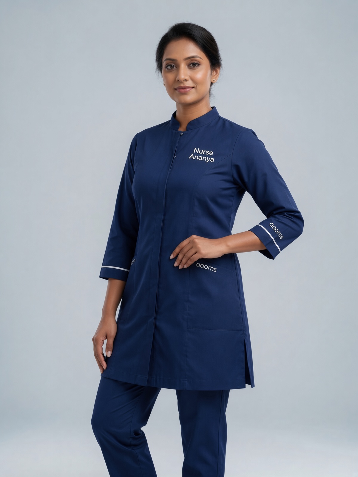 Women's Nursing Uniform (Galaxy Blue)
