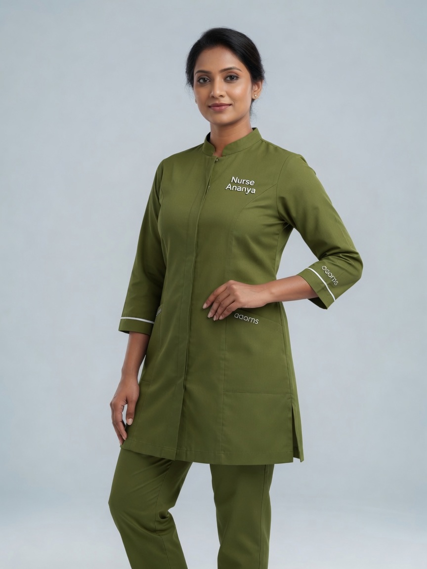 Women's Nursing Uniform (Olive)